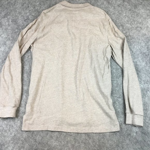 GAP Quarter Zip Pullover L Mens Sweater Gray Heathered Casual Long Sleeve Cotton - Picture 8 of 10